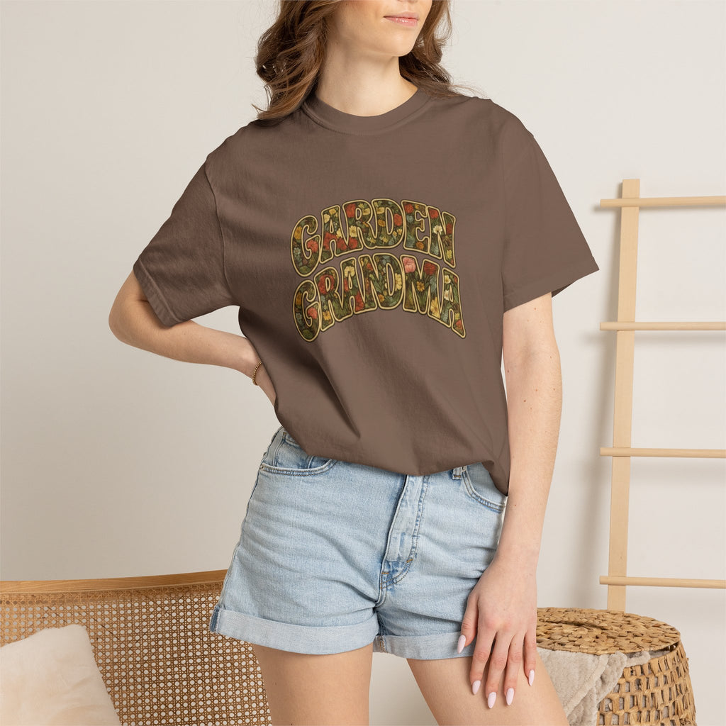 Garden Grandma Floral Design T-shirt