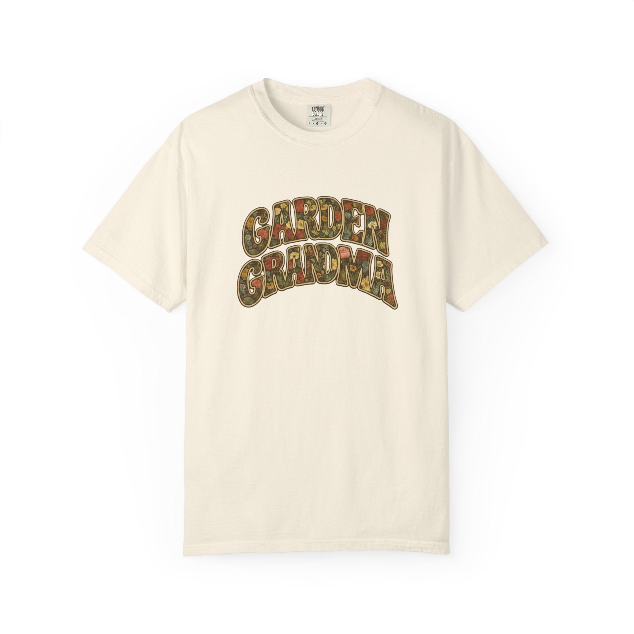 Garden Grandma Floral Design T-shirt