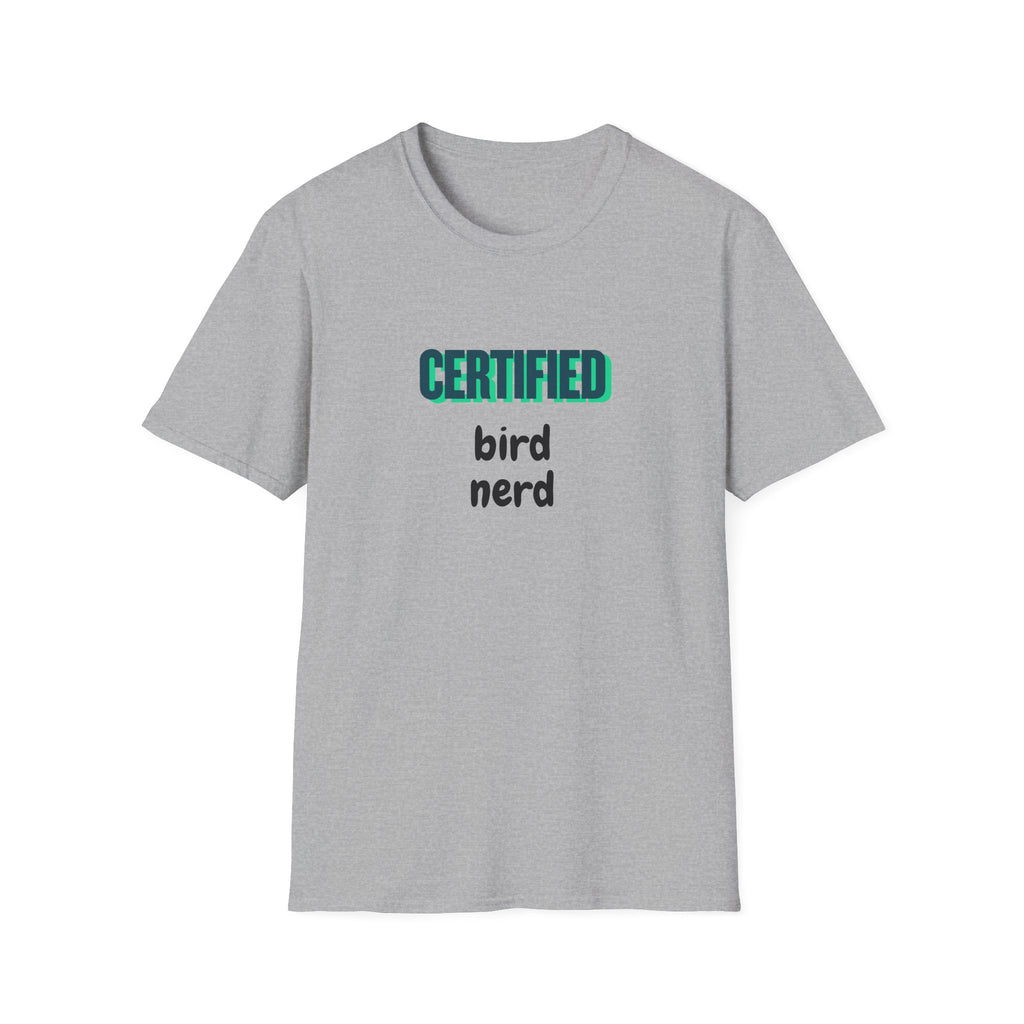 Certified Bird Nerd Unisex Softstyle T-Shirt
