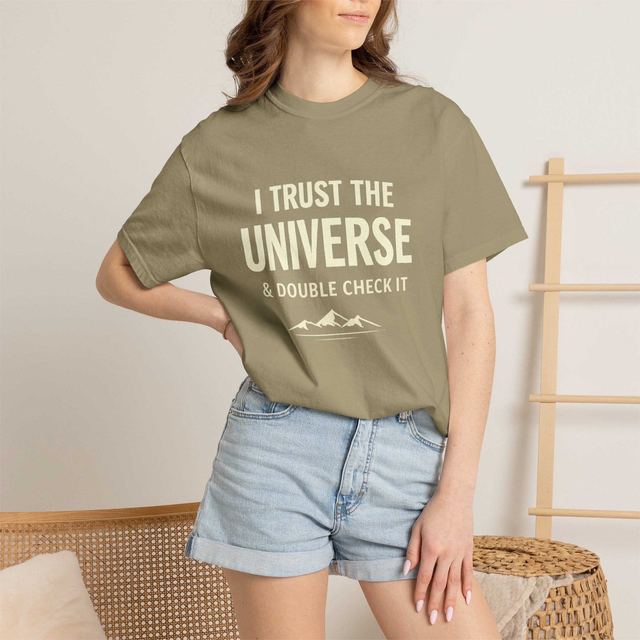 I Trust The Universe & Double Check It Comfort Colors T-shirt