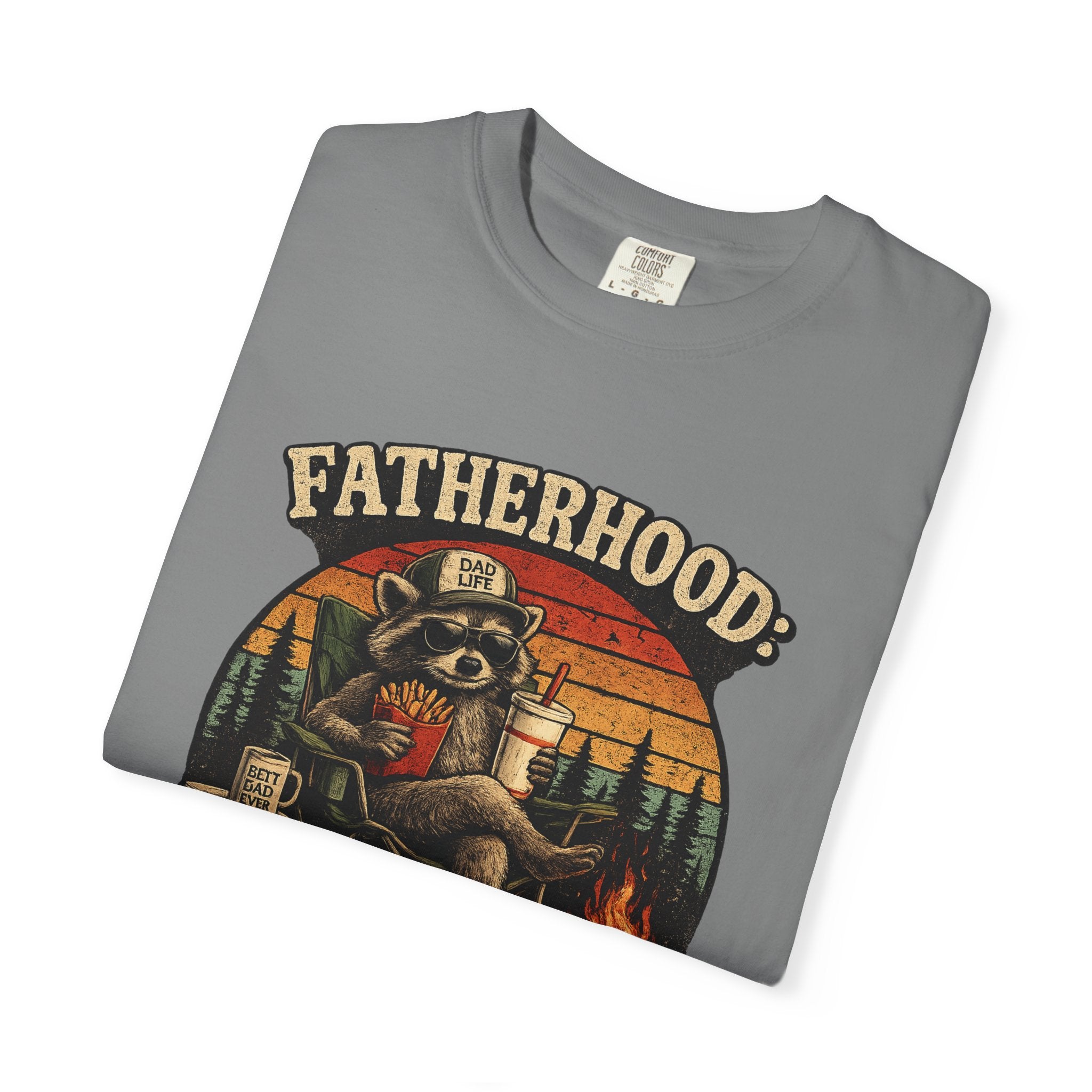 Fatherhood: Powered By Leftover Fries T-shirt