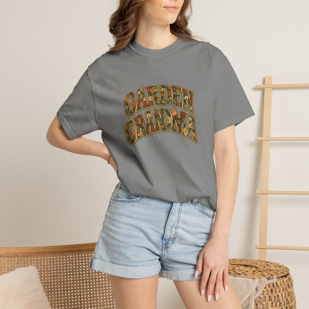 Garden Grandma Floral Design T-shirt