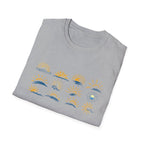 Sun and Waves Graphics Unisex Softstyle T-Shirt