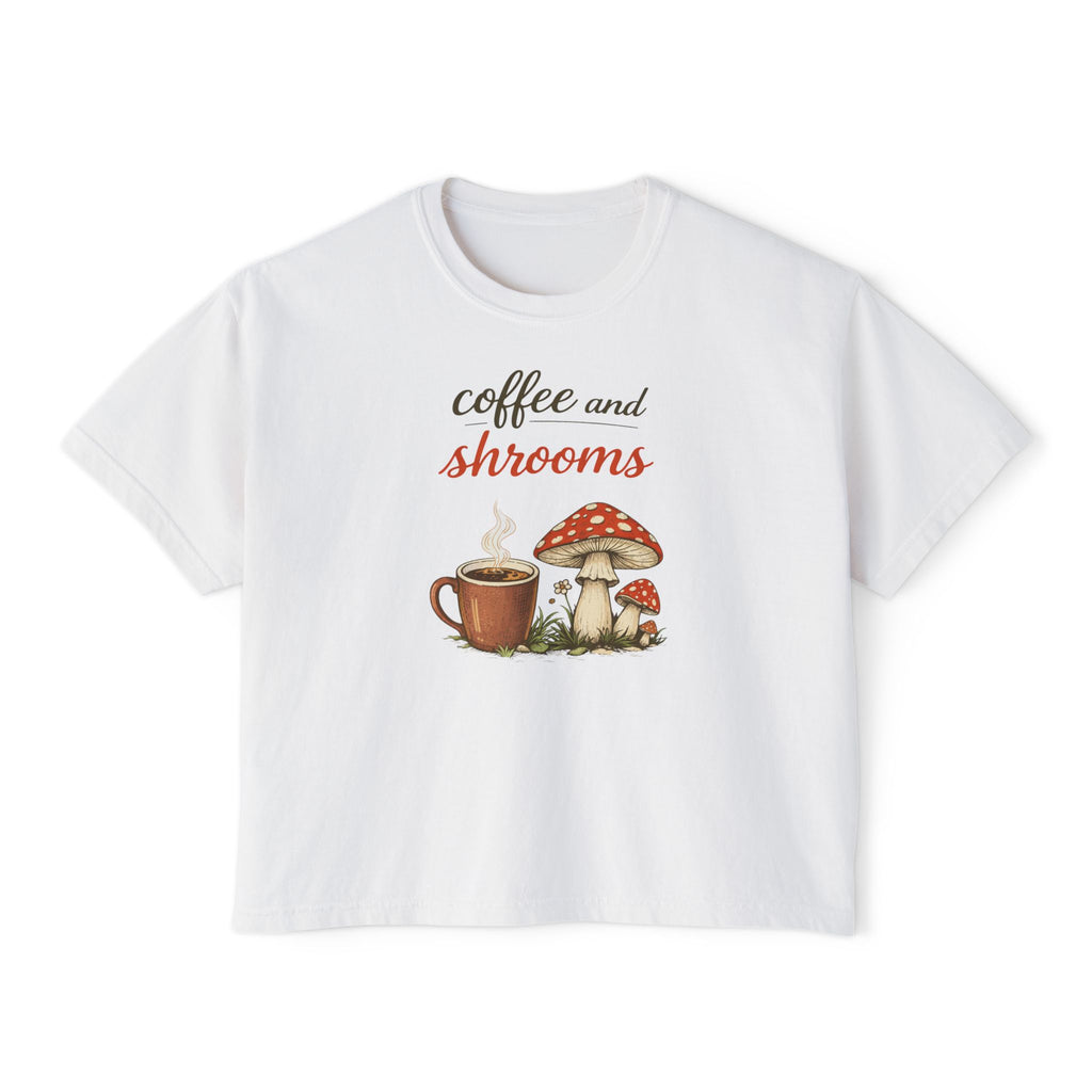 Coffee and Shrooms Women's Boxy Tee