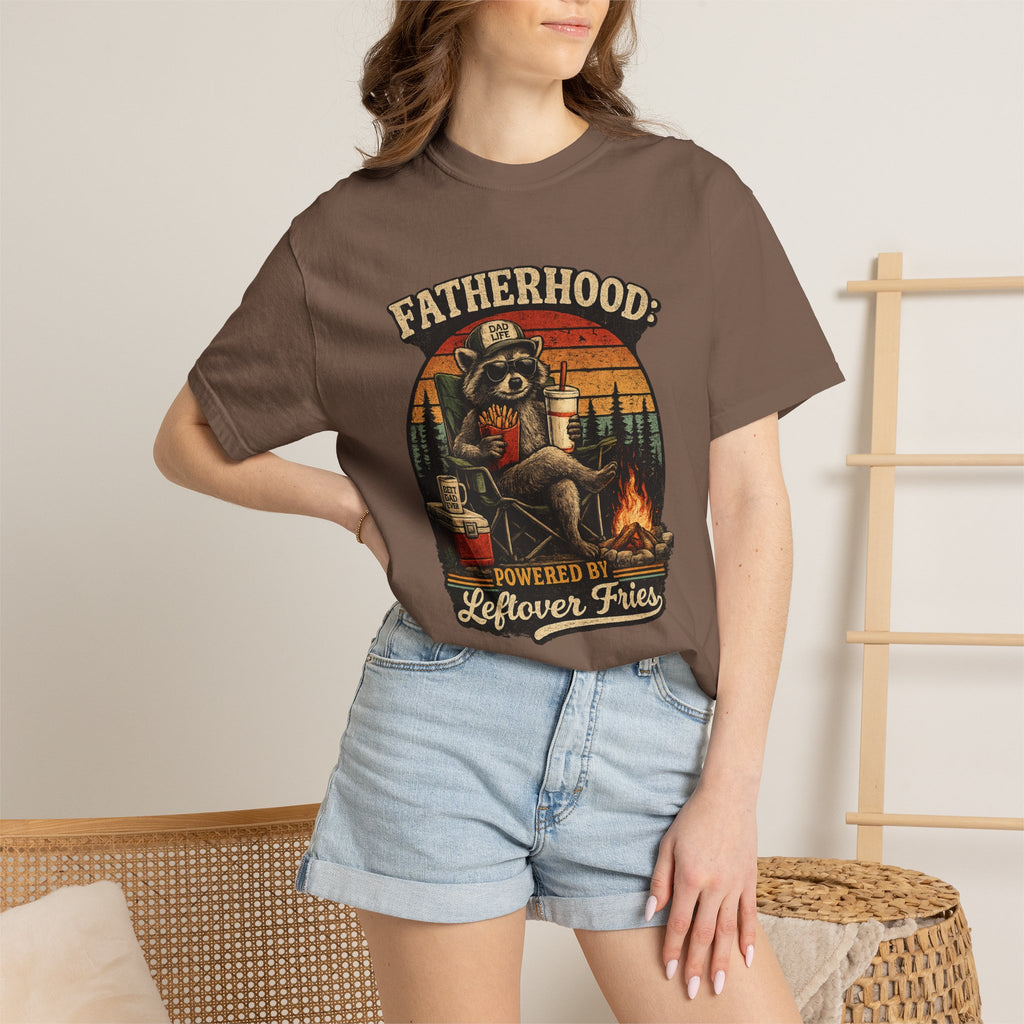 Fatherhood: Powered By Leftover Fries T-shirt