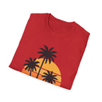 Retro Palm Tree Graphics Unisex Softstyle T-Shirt