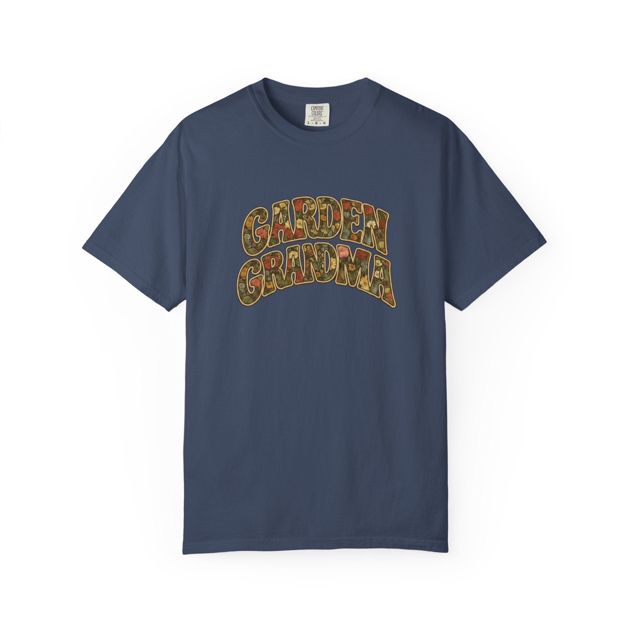 Garden Grandma Floral Design T-shirt