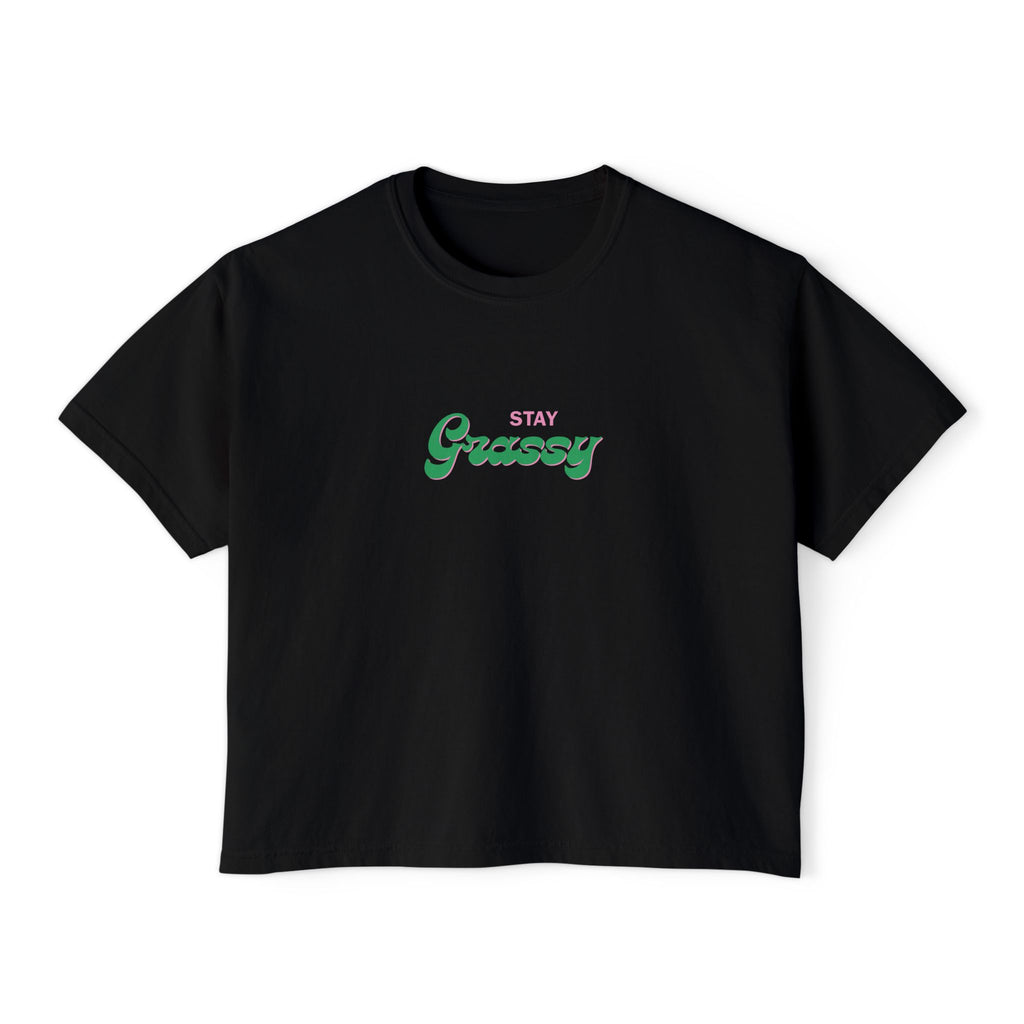 Stay Grassy Women's Boxy Tee