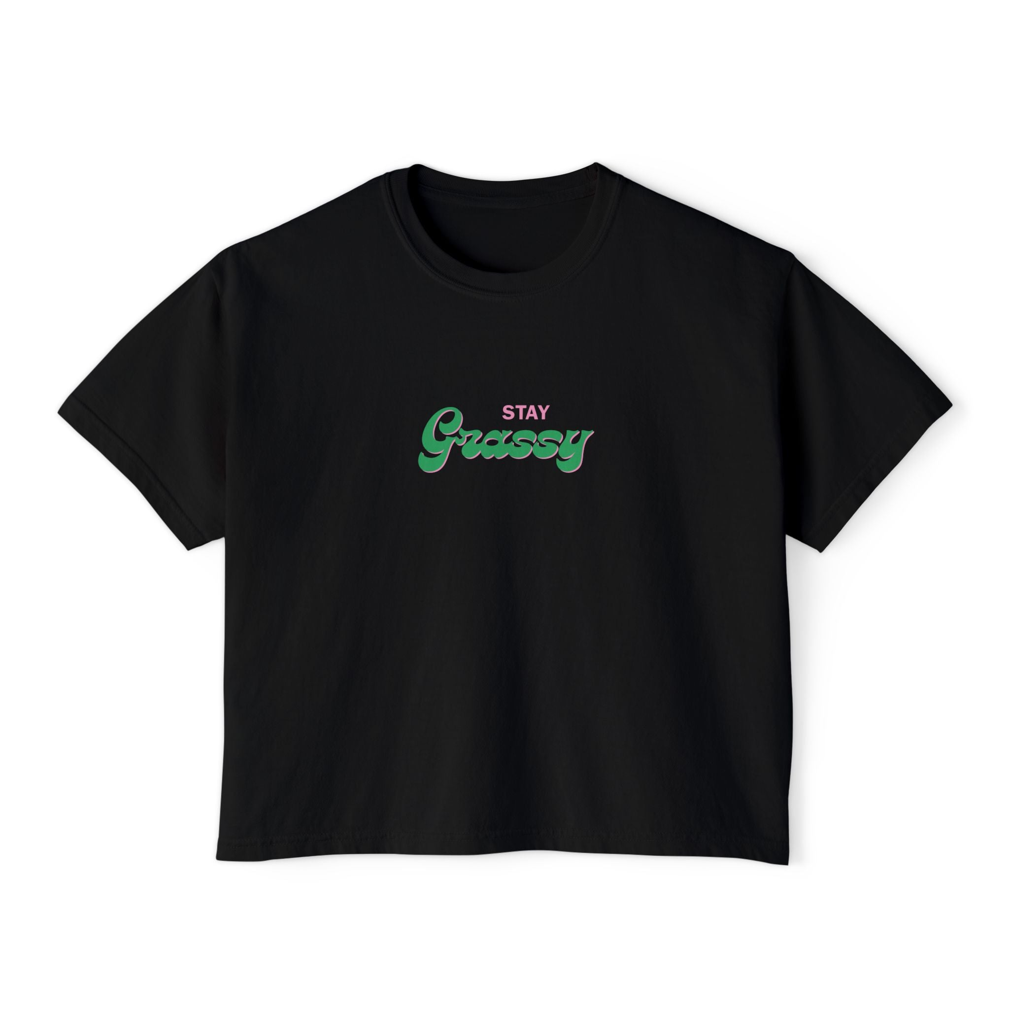 Stay Grassy Women's Boxy Tee