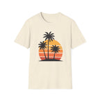 Retro Palm Tree Graphics Unisex Softstyle T-Shirt