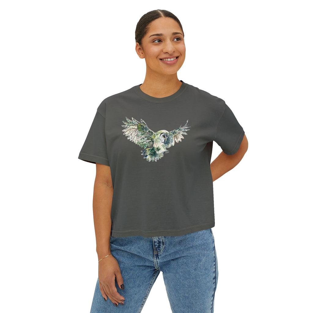 Soaring Eagle in Nature Women's Boxy Tee