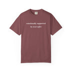 Emotionally Supported By Iced Coffee T-shirt