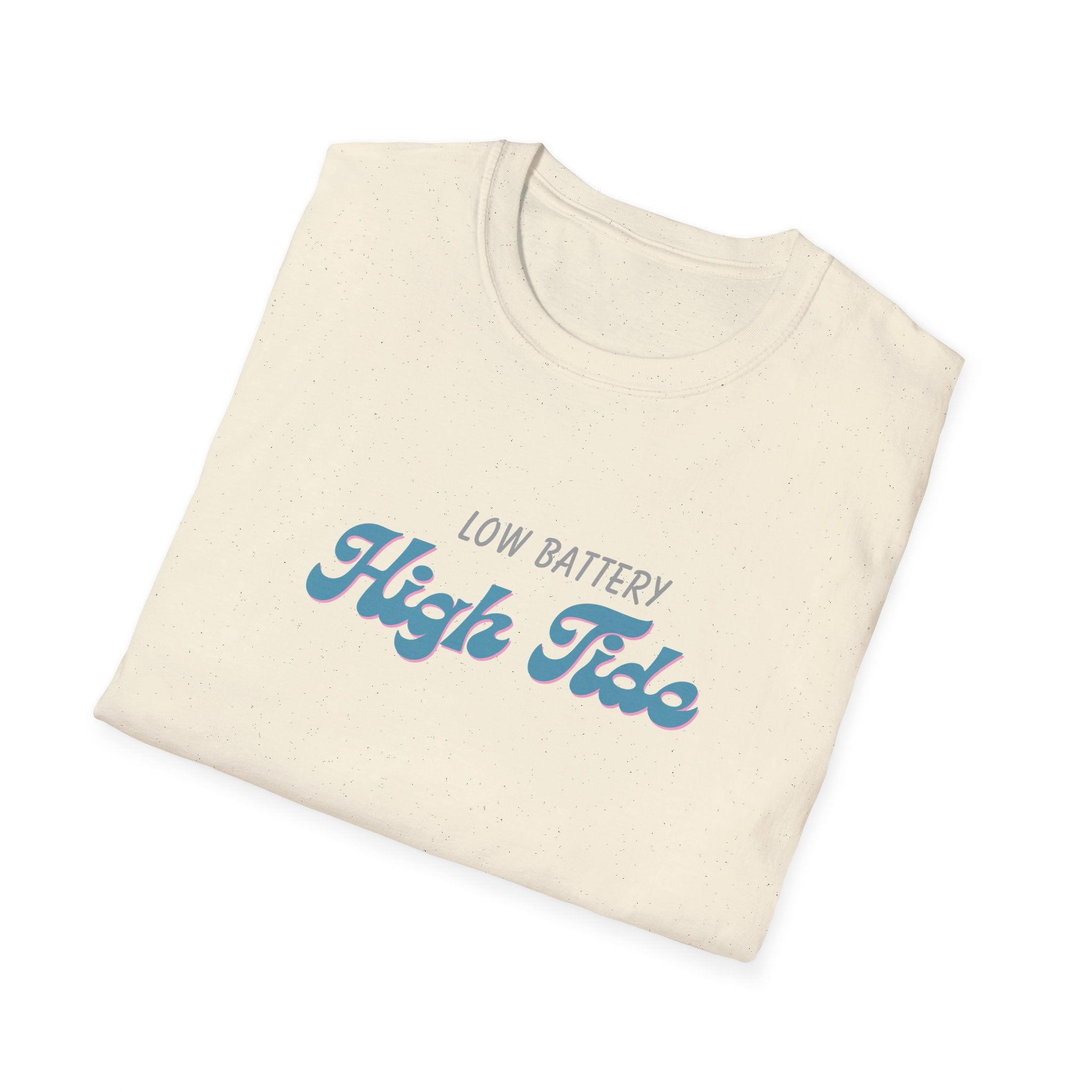 Low Battery High Tide Unisex Softstyle T-Shirt