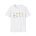 Sun and Waves Graphics Unisex Softstyle T-Shirt
