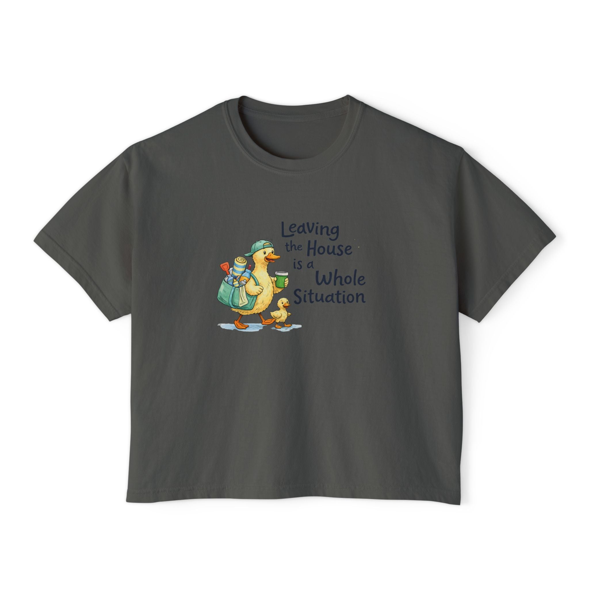 Leaving Is A Whole Situation Ducks Women's Boxy Tee
