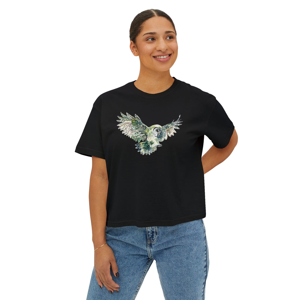 Soaring Eagle in Nature Women's Boxy Tee