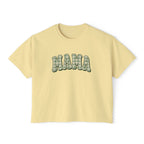Retro Gingham style MAMA Women's Boxy Tee
