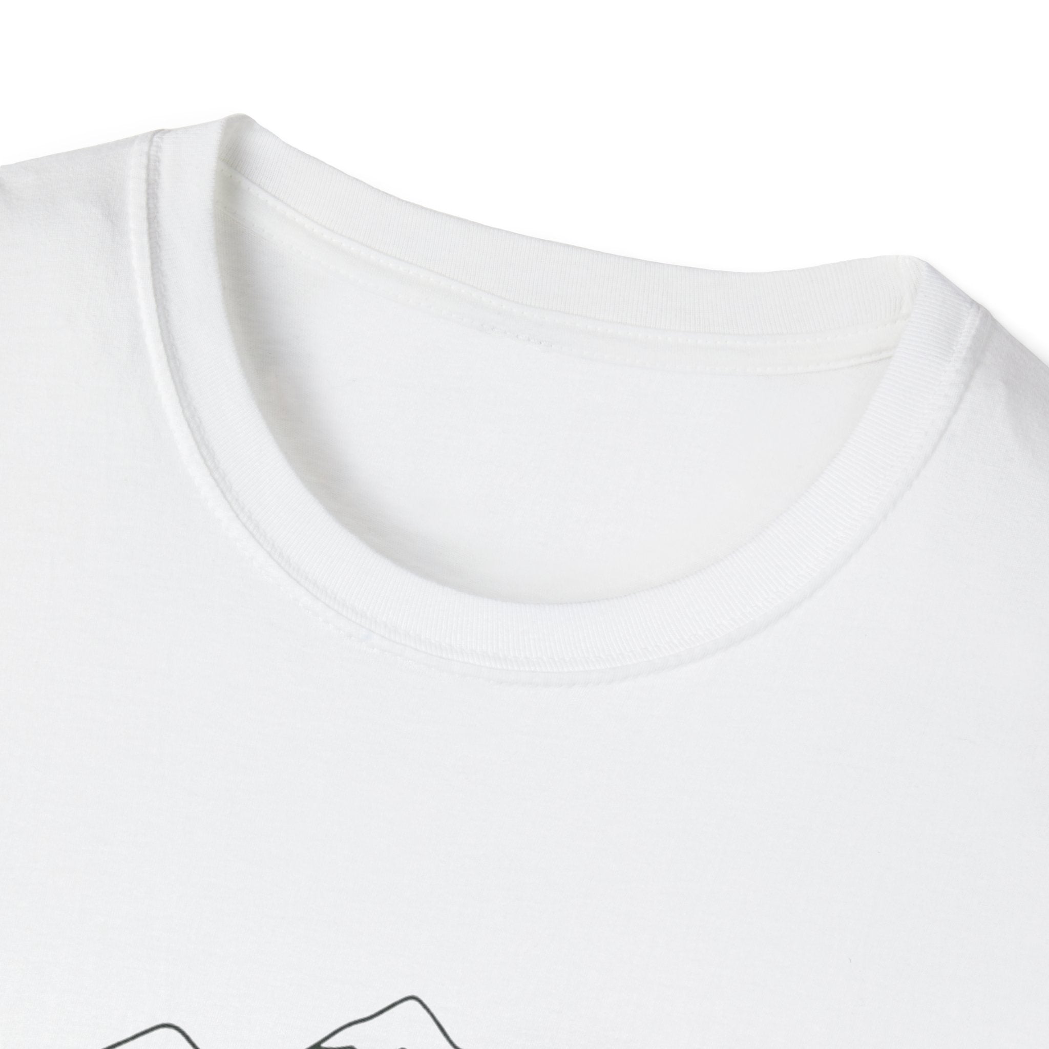 Bear On Bike Trail Unisex Softstyle T-Shirt