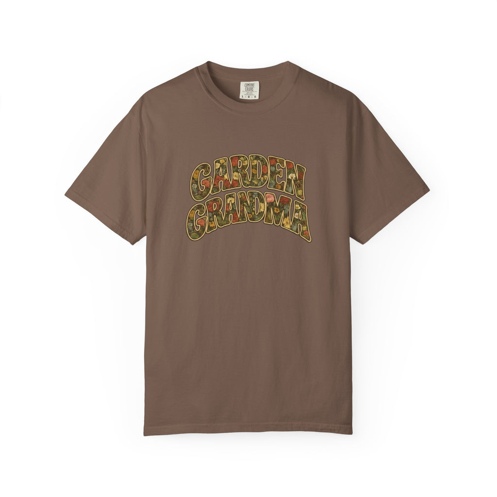 Garden Grandma Floral Design T-shirt