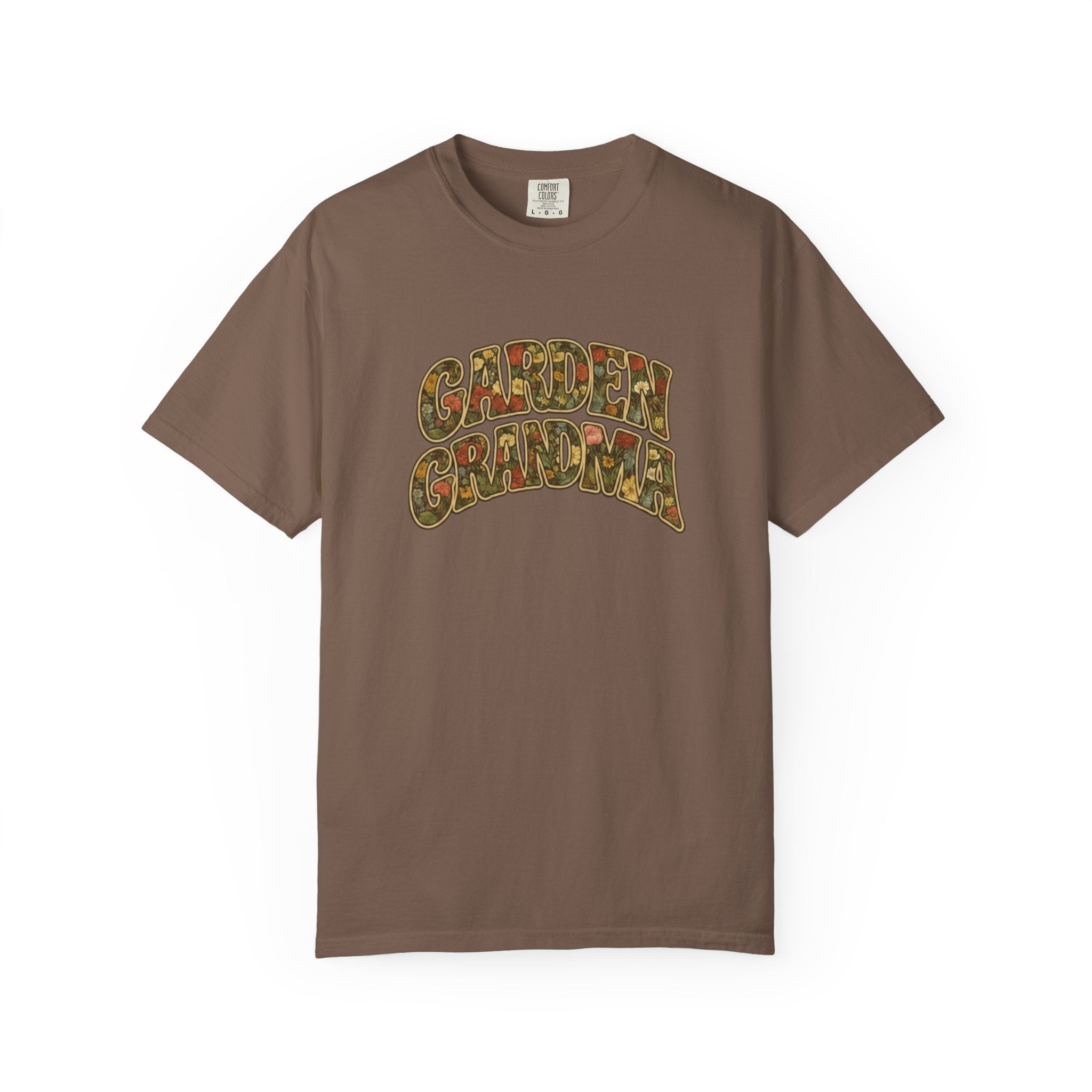 Garden Grandma Floral Design T-shirt