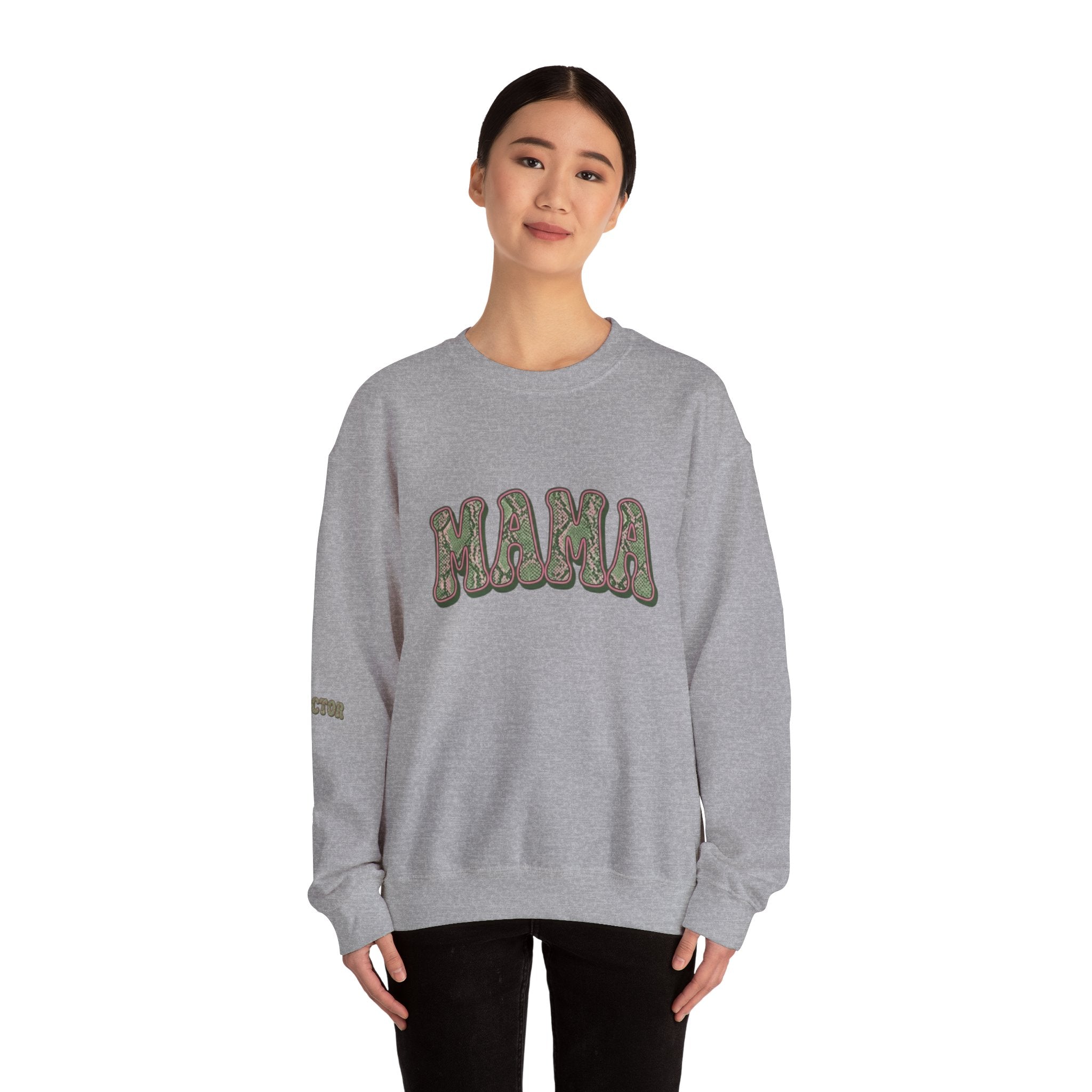 Mama "Protector" Snake Skin Unisex Heavy Blend™ Crewneck Sweatshirt