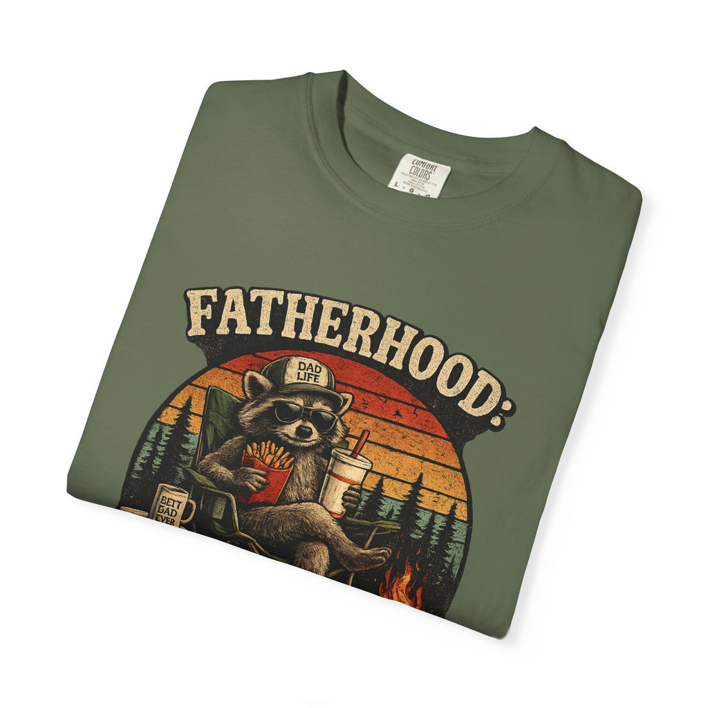 Fatherhood: Powered By Leftover Fries T-shirt