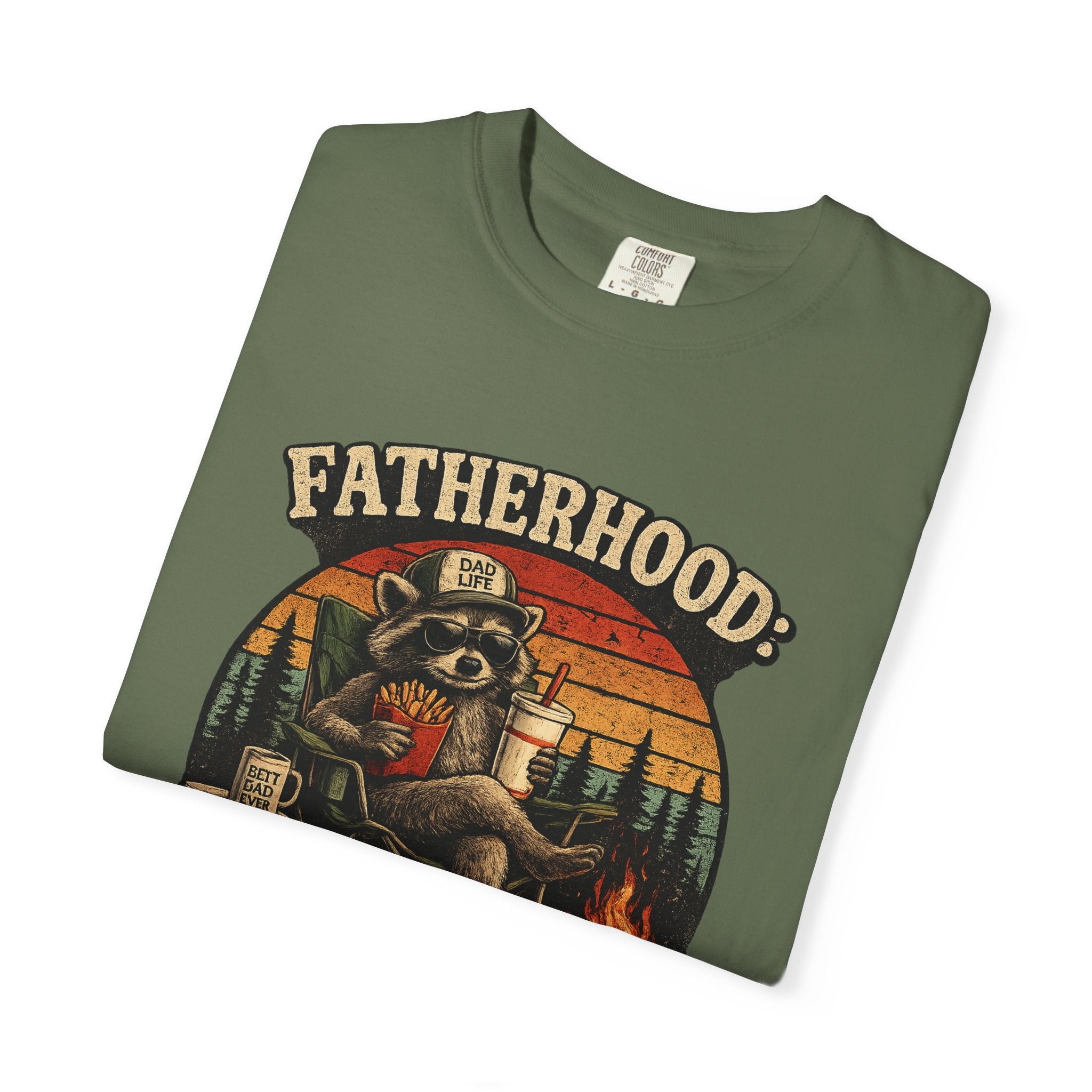 Fatherhood: Powered By Leftover Fries T-shirt