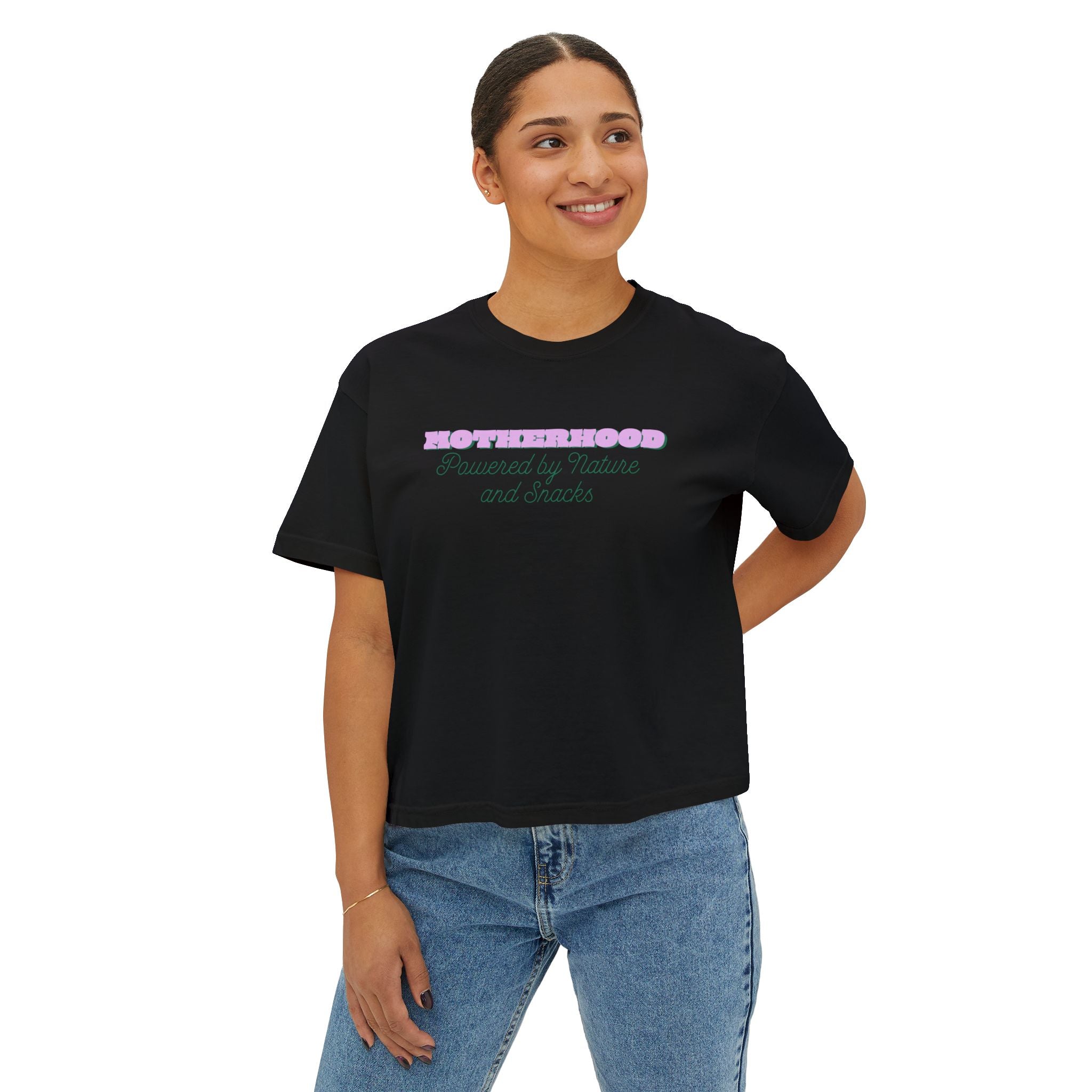 Motherhood Nature and Snacks Women's Boxy Tee
