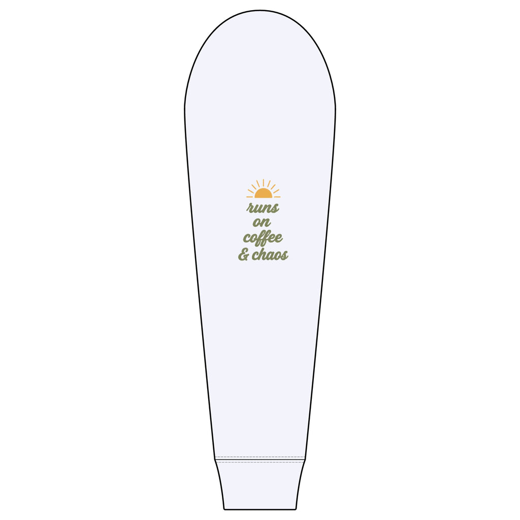 Sunshine Mama "Runs On Coffee & Chaos" Right Sleeve Tri Long
