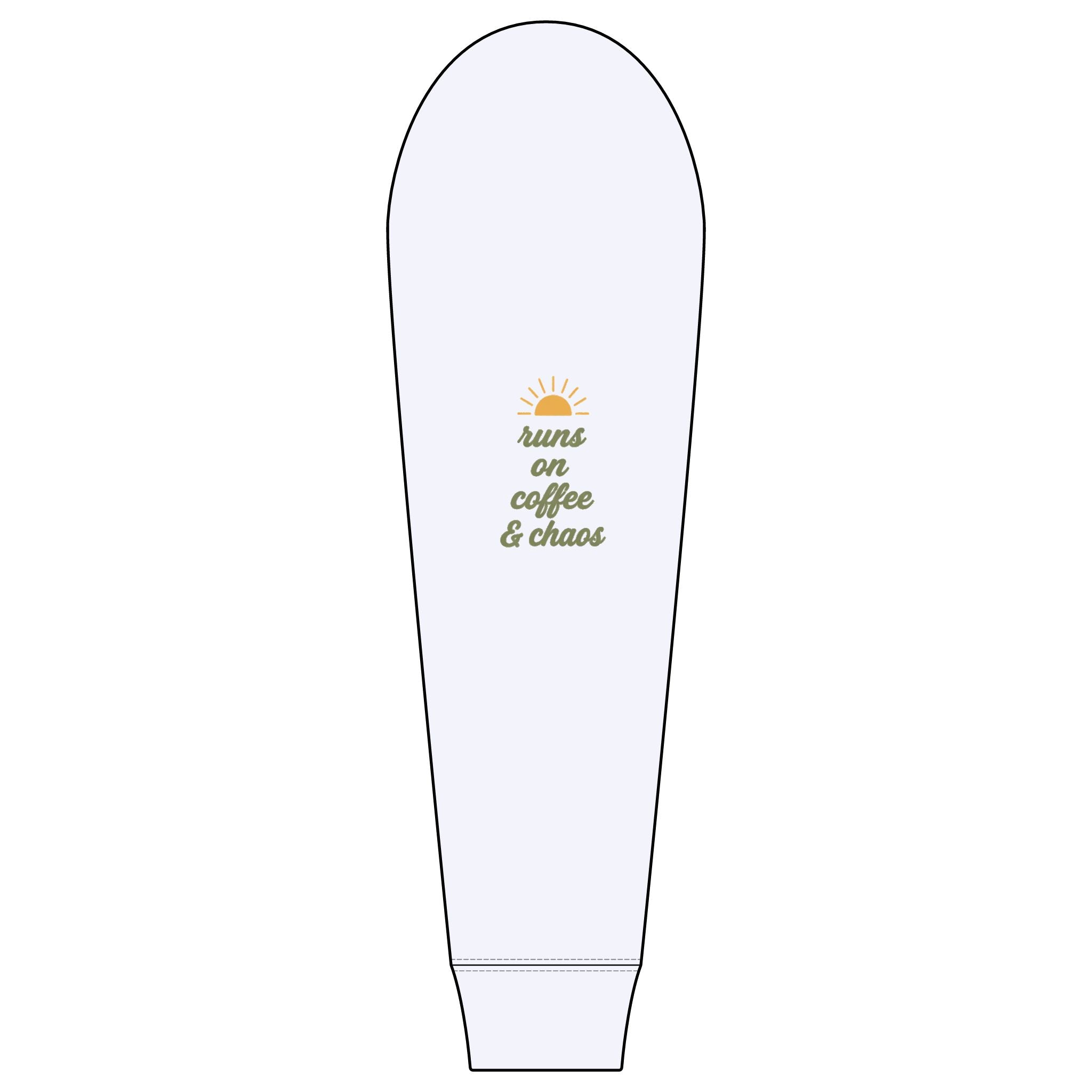 Sunshine Mama "Runs On Coffee & Chaos" Right Sleeve Tri Long
