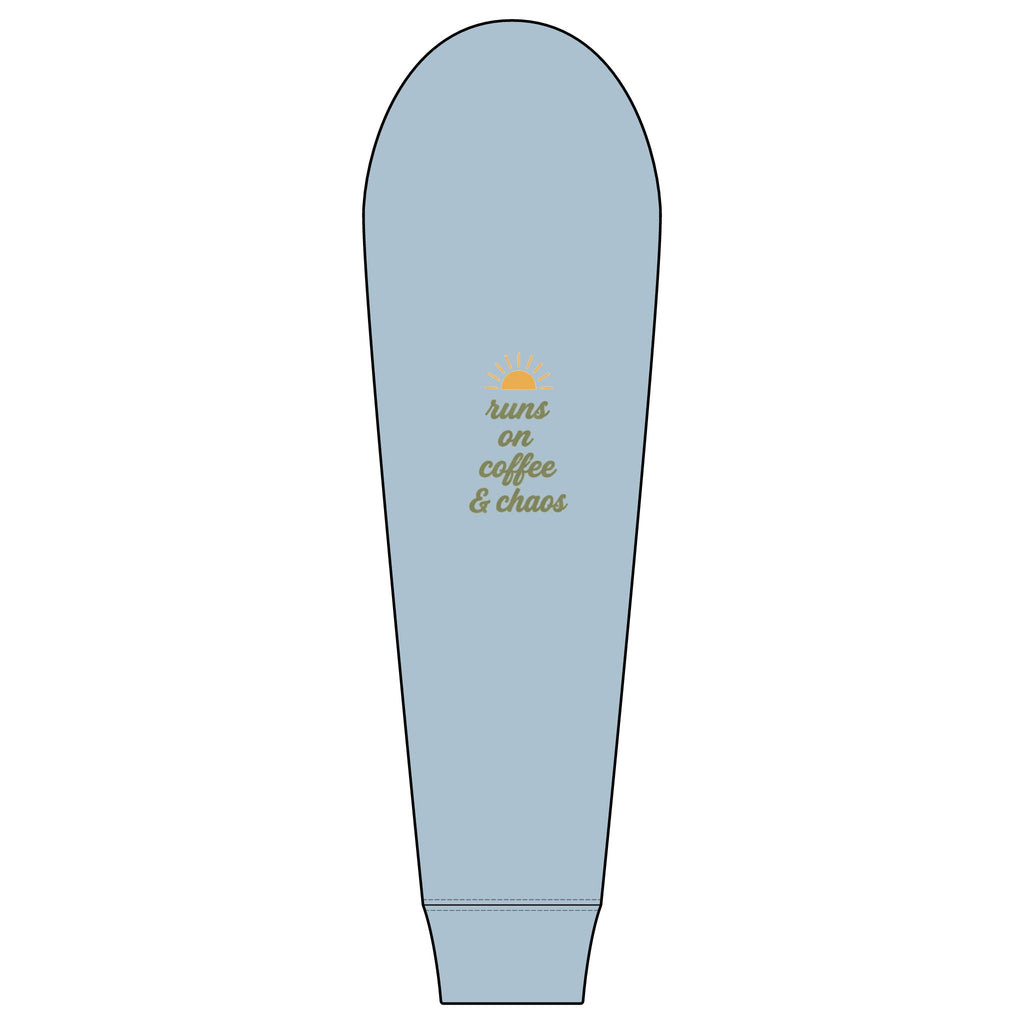 Sunshine Mama "Runs On Coffee & Chaos" Right Sleeve Tri Long