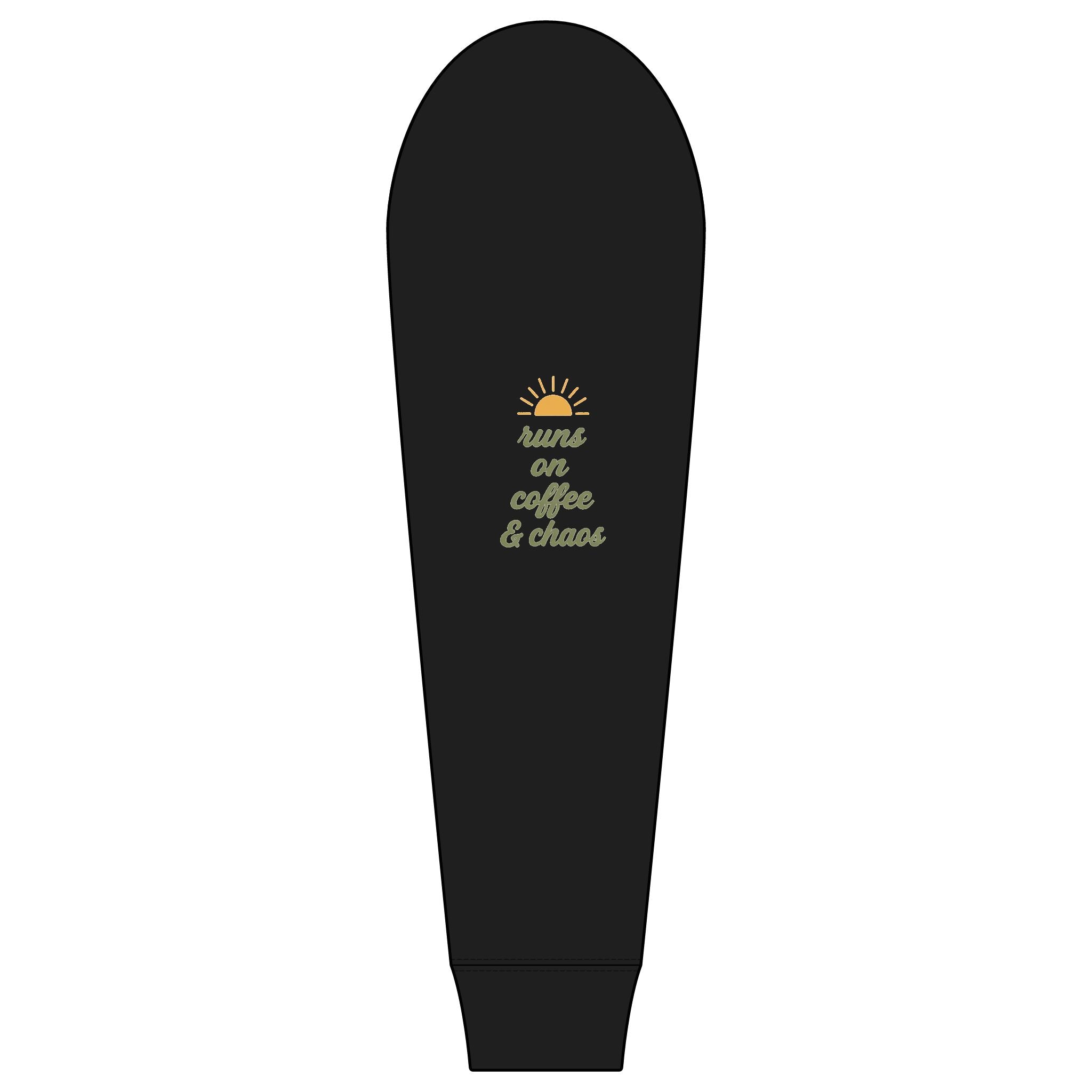 Sunshine Mama "Runs On Coffee & Chaos" Right Sleeve Tri Long