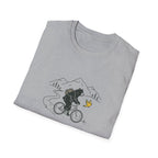Bear On Bike Trail Unisex Softstyle T-Shirt