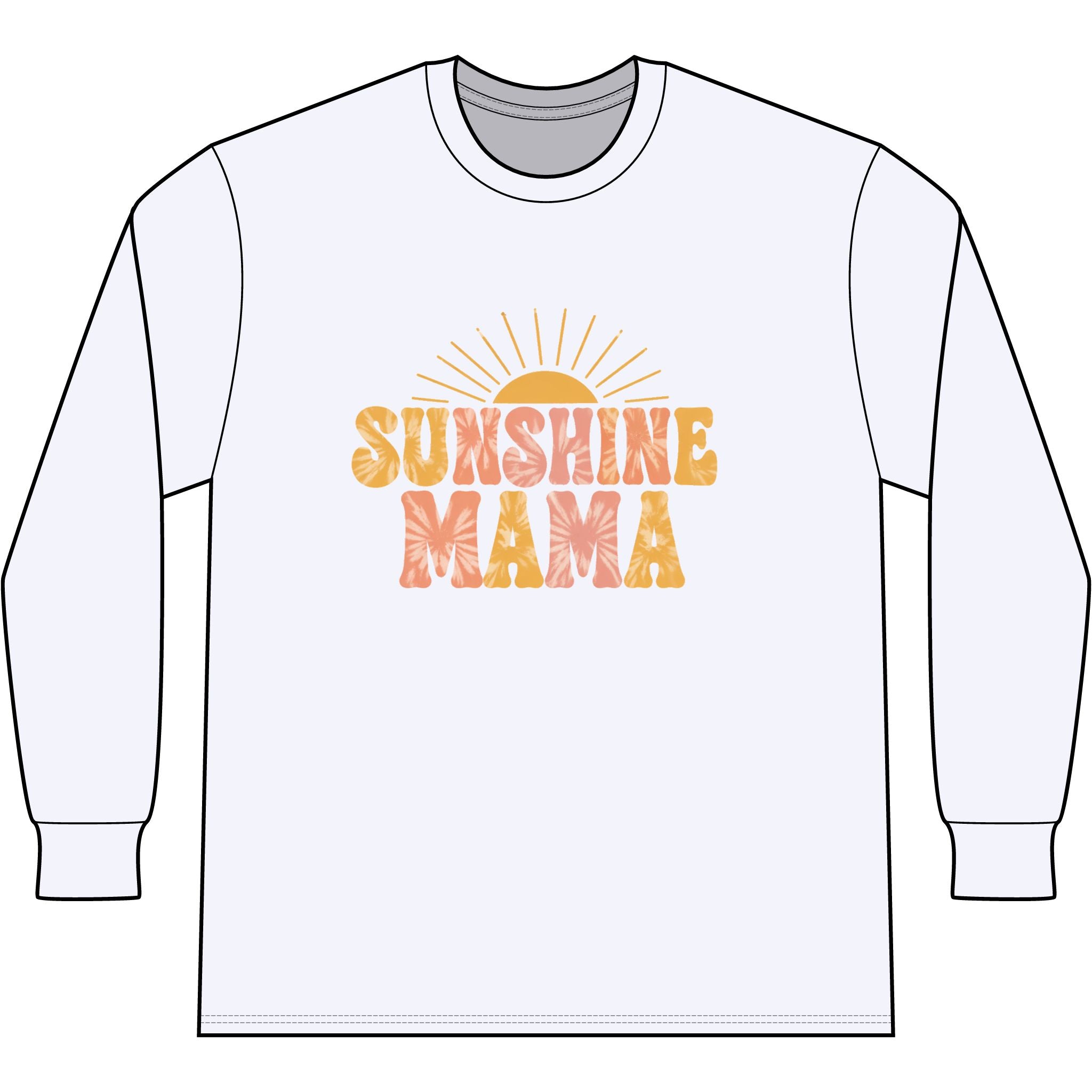 Sunshine Mama "Runs On Coffee & Chaos" Right Sleeve Tri Long