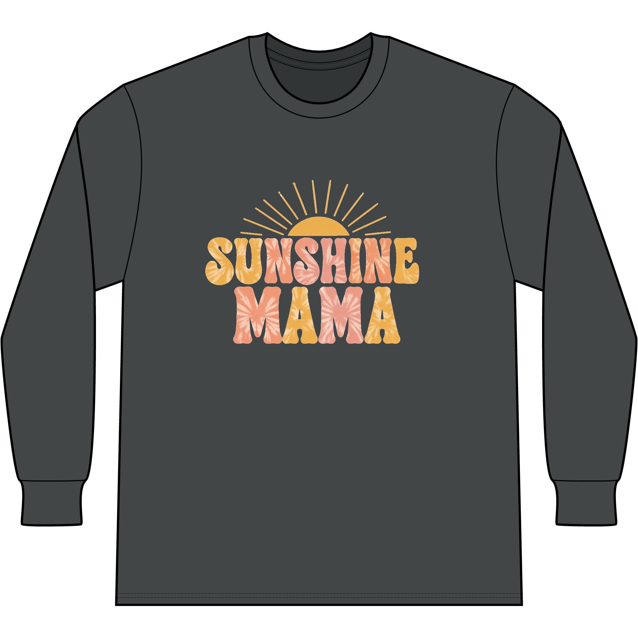 Sunshine Mama "Runs On Coffee & Chaos" Right Sleeve Tri Long