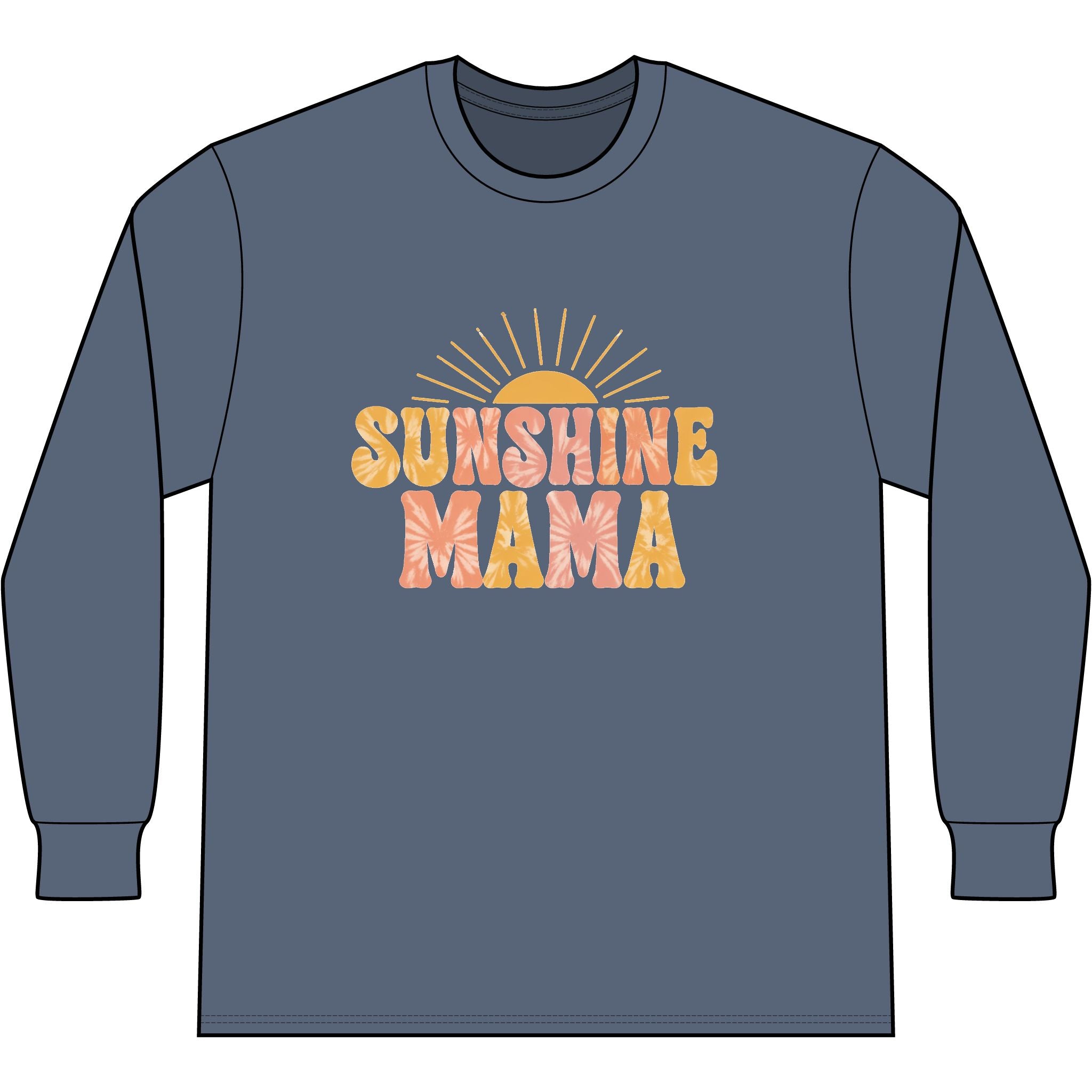 Sunshine Mama "Runs On Coffee & Chaos" Right Sleeve Tri Long