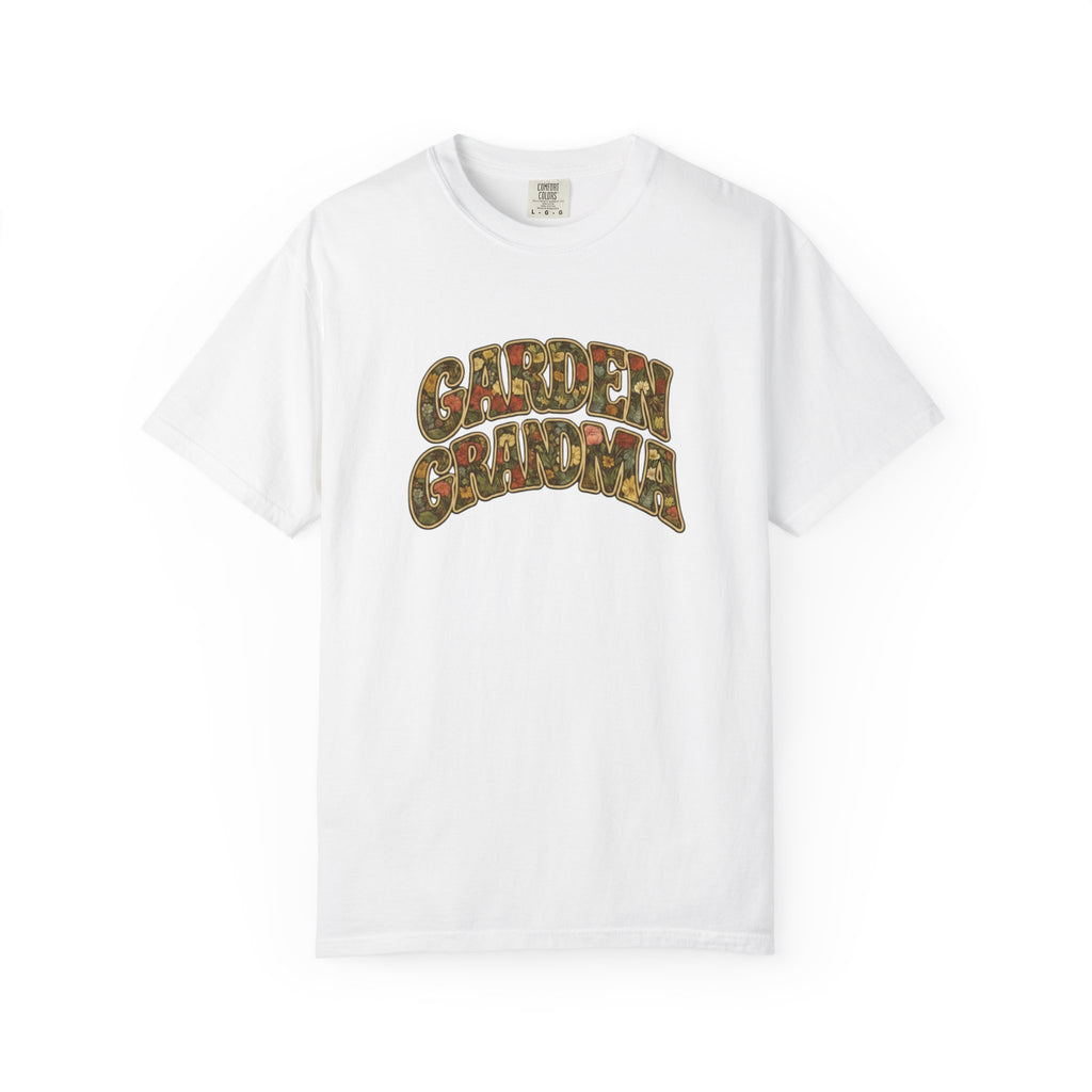 Garden Grandma Floral Design T-shirt