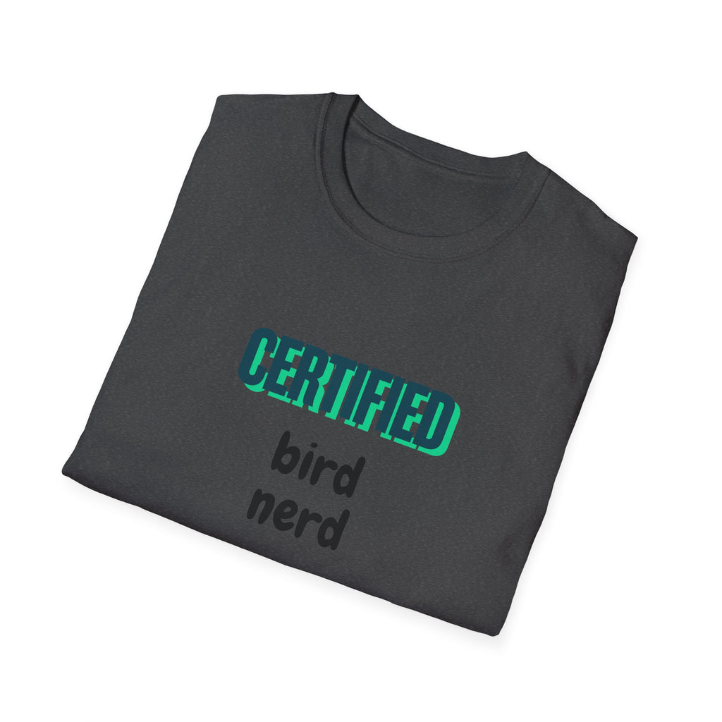 Certified Bird Nerd Unisex Softstyle T-Shirt
