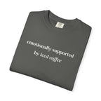 Emotionally Supported By Iced Coffee T-shirt