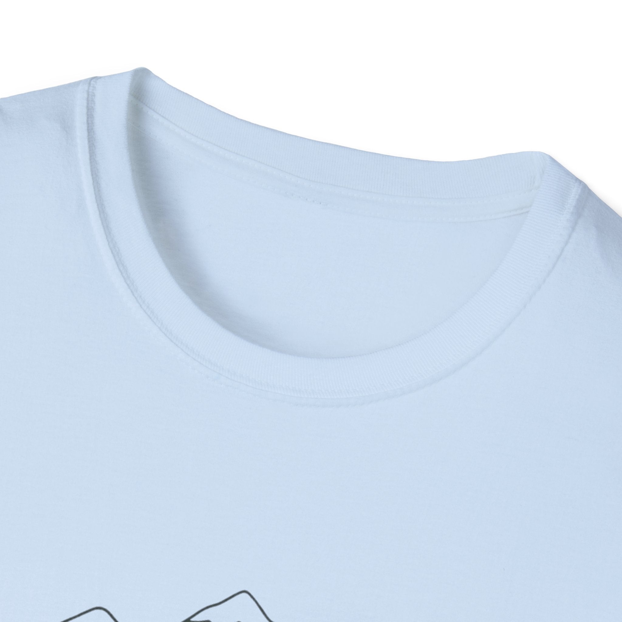 Bear On Bike Trail Unisex Softstyle T-Shirt