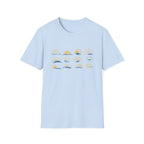 Sun and Waves Graphics Unisex Softstyle T-Shirt