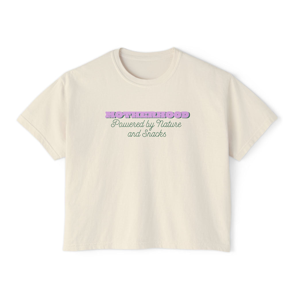 Motherhood Nature and Snacks Women's Boxy Tee