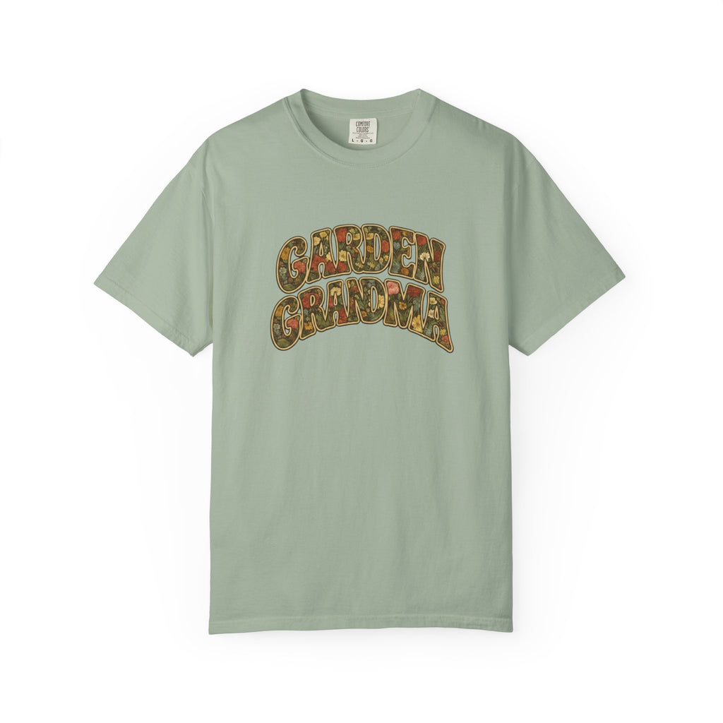 Garden Grandma Floral Design T-shirt
