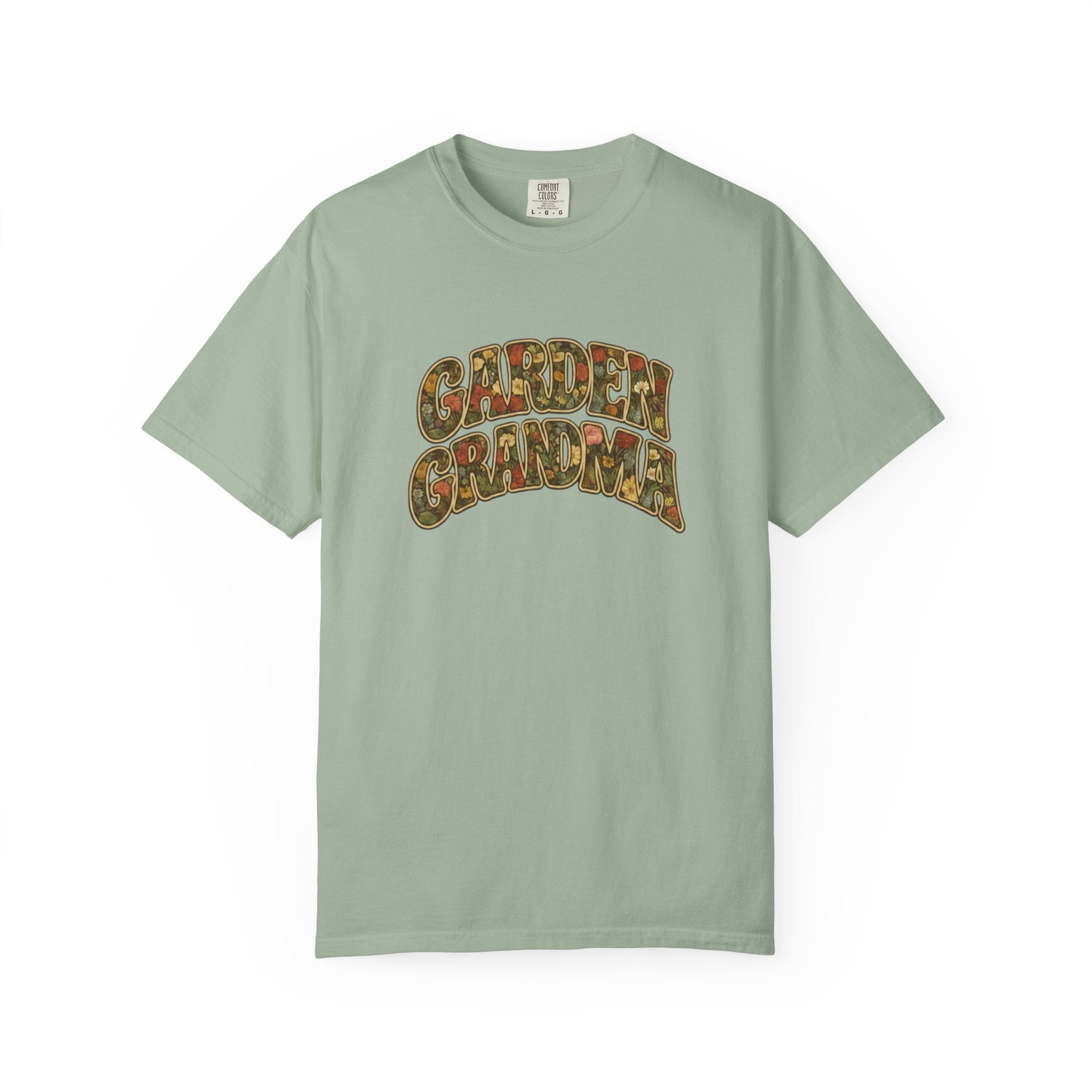 Garden Grandma Floral Design T-shirt