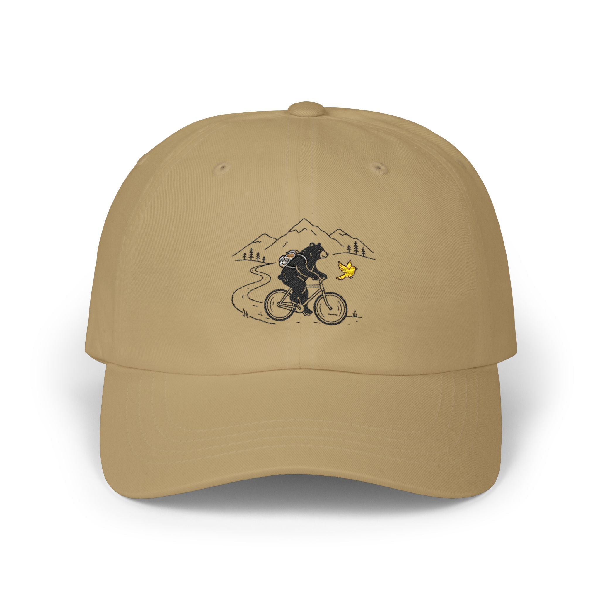 Bear on Bike Trail Cap