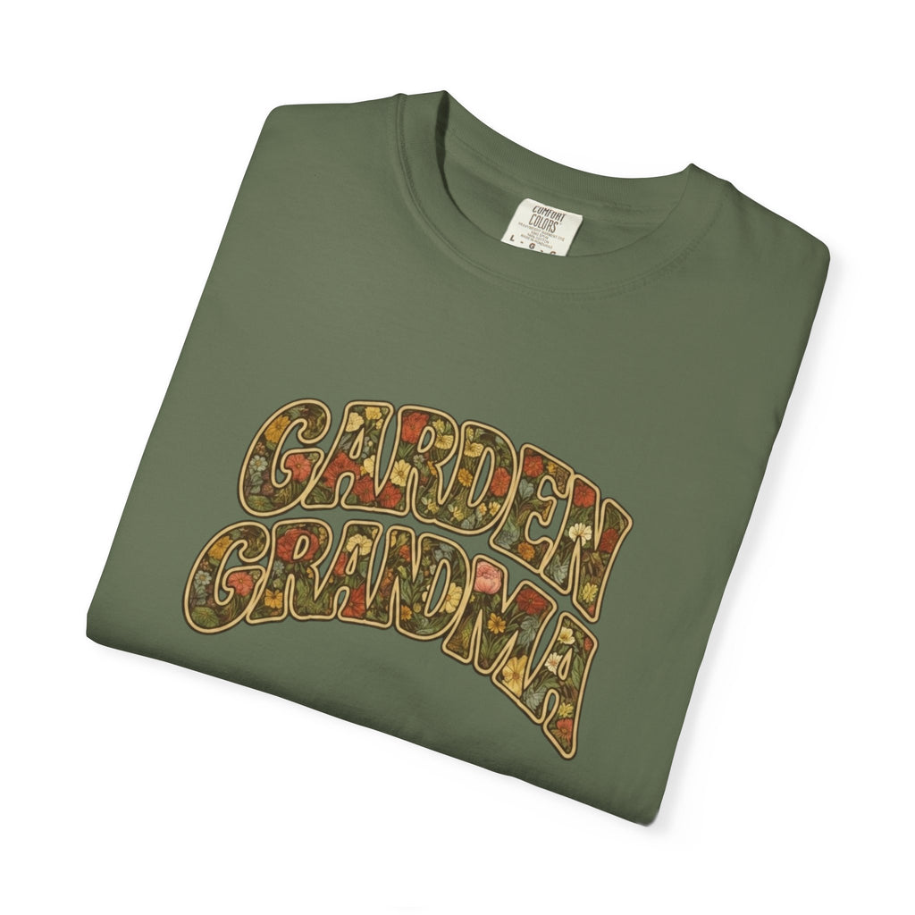 Garden Grandma Floral Design T-shirt