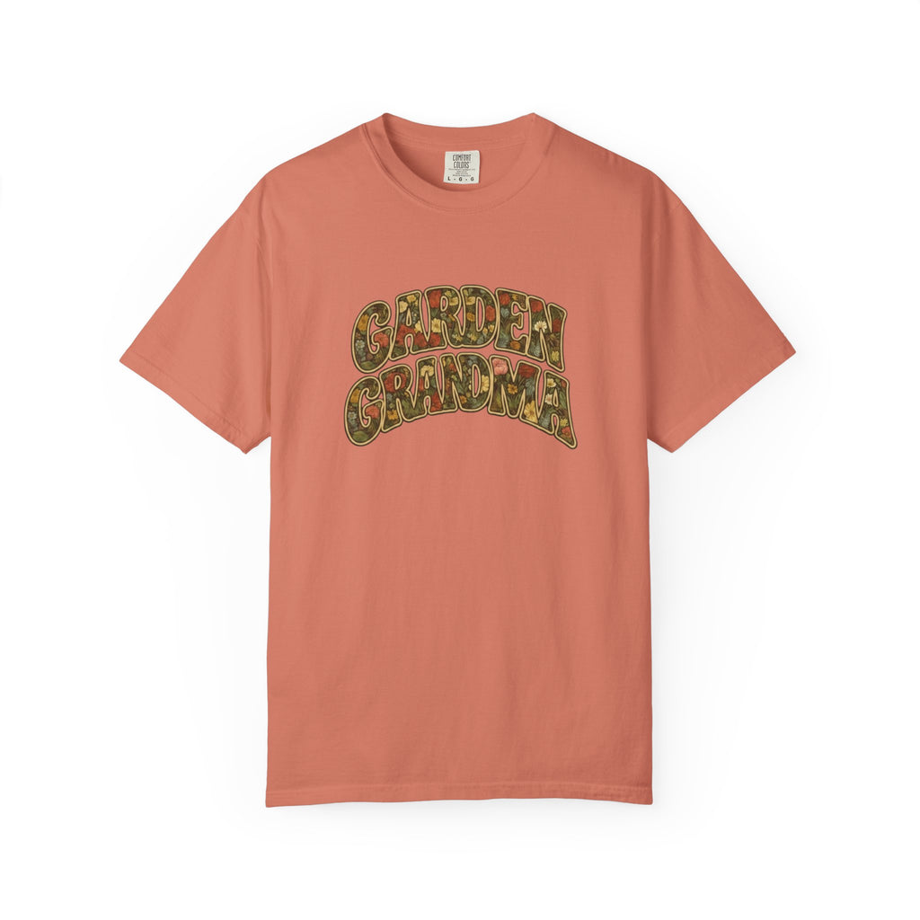 Garden Grandma Floral Design T-shirt