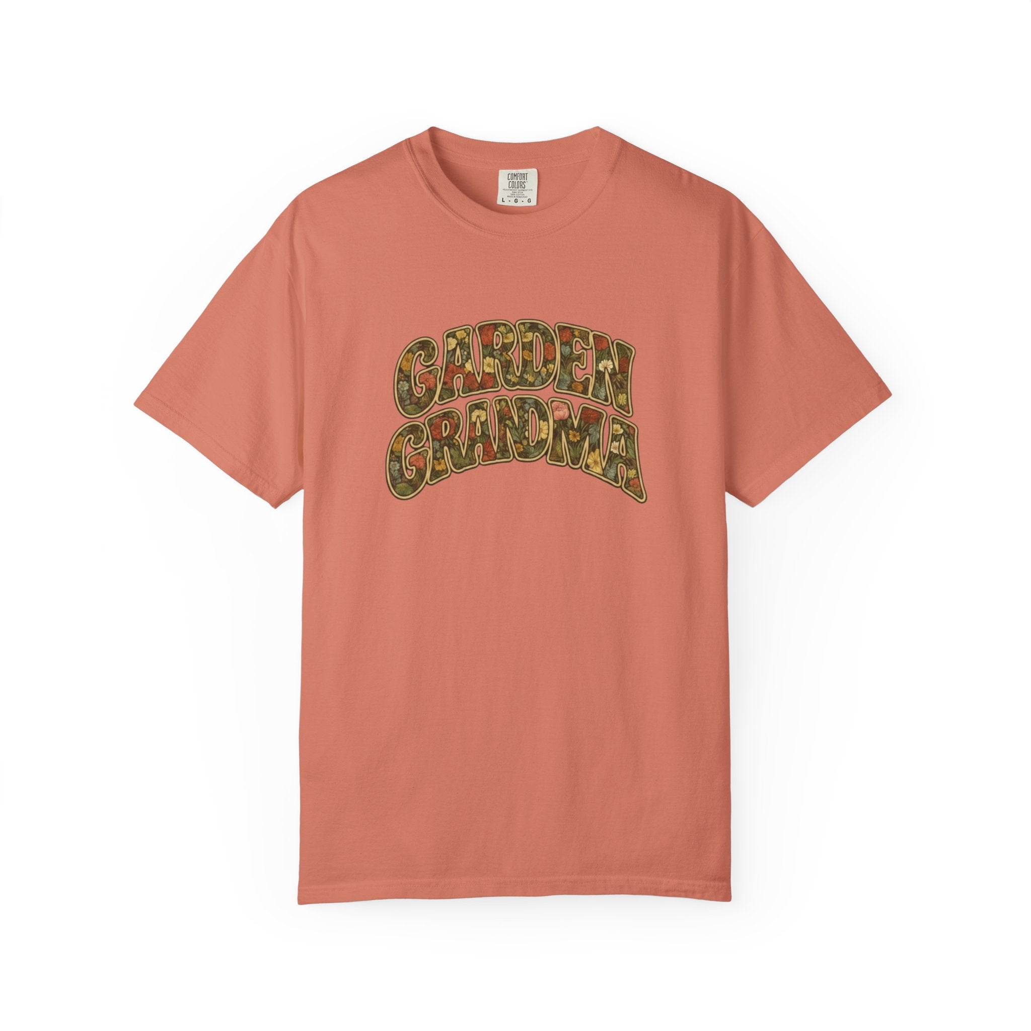 Garden Grandma Floral Design T-shirt
