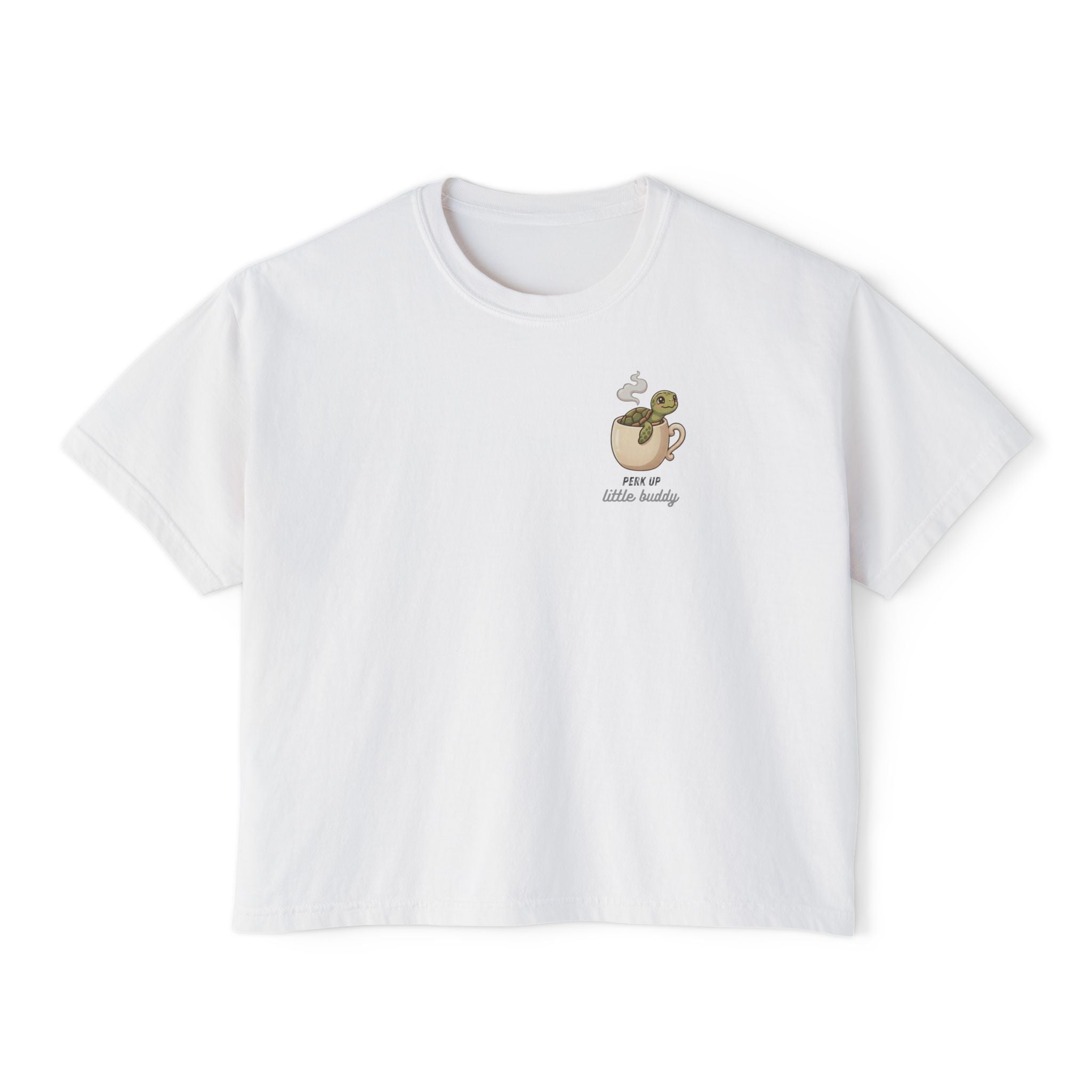 Perk Up Little Buddy Women's Boxy Tee