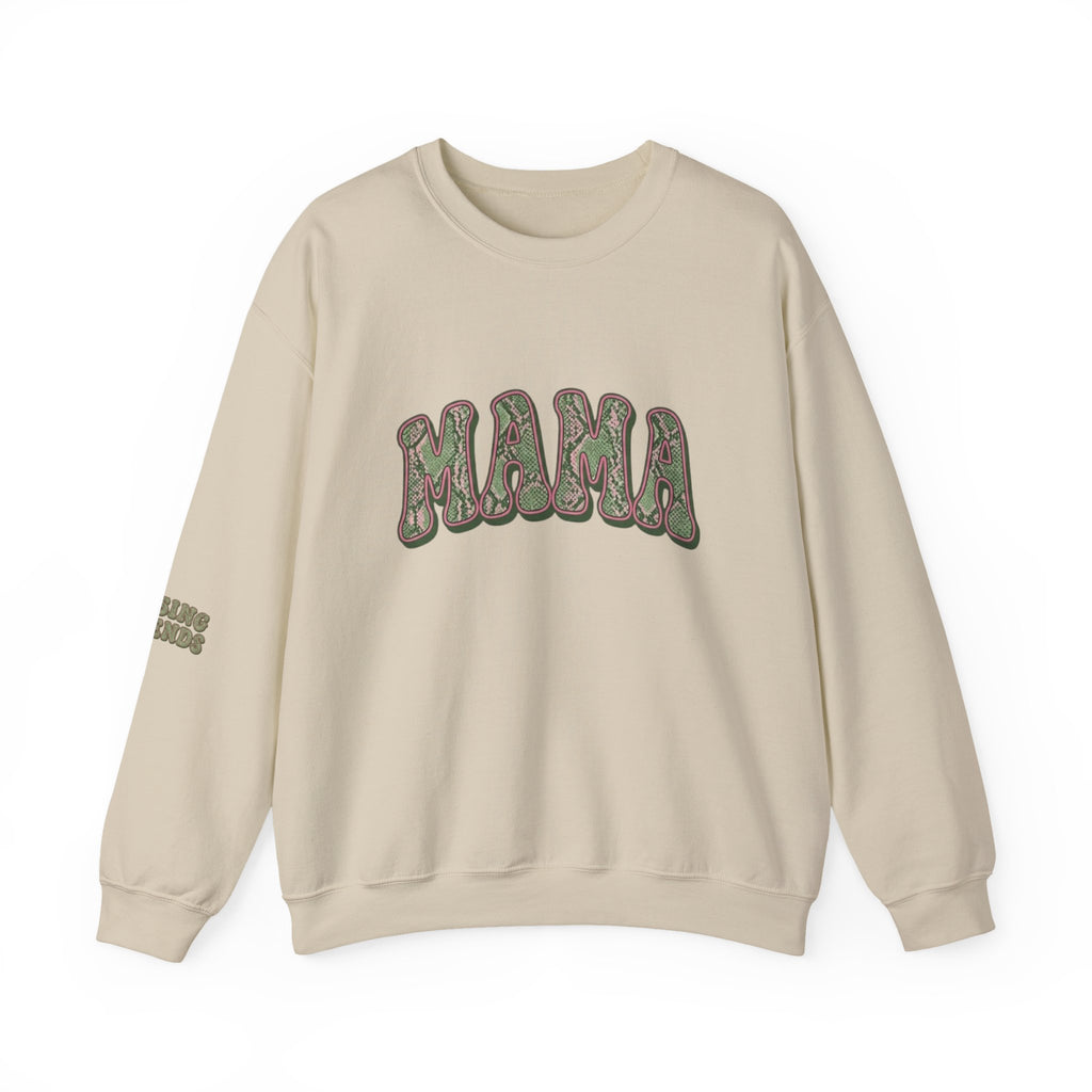Mama "Raising Legends" Snake Skin Unisex Heavy Blend™ Crewneck Sweatshirt